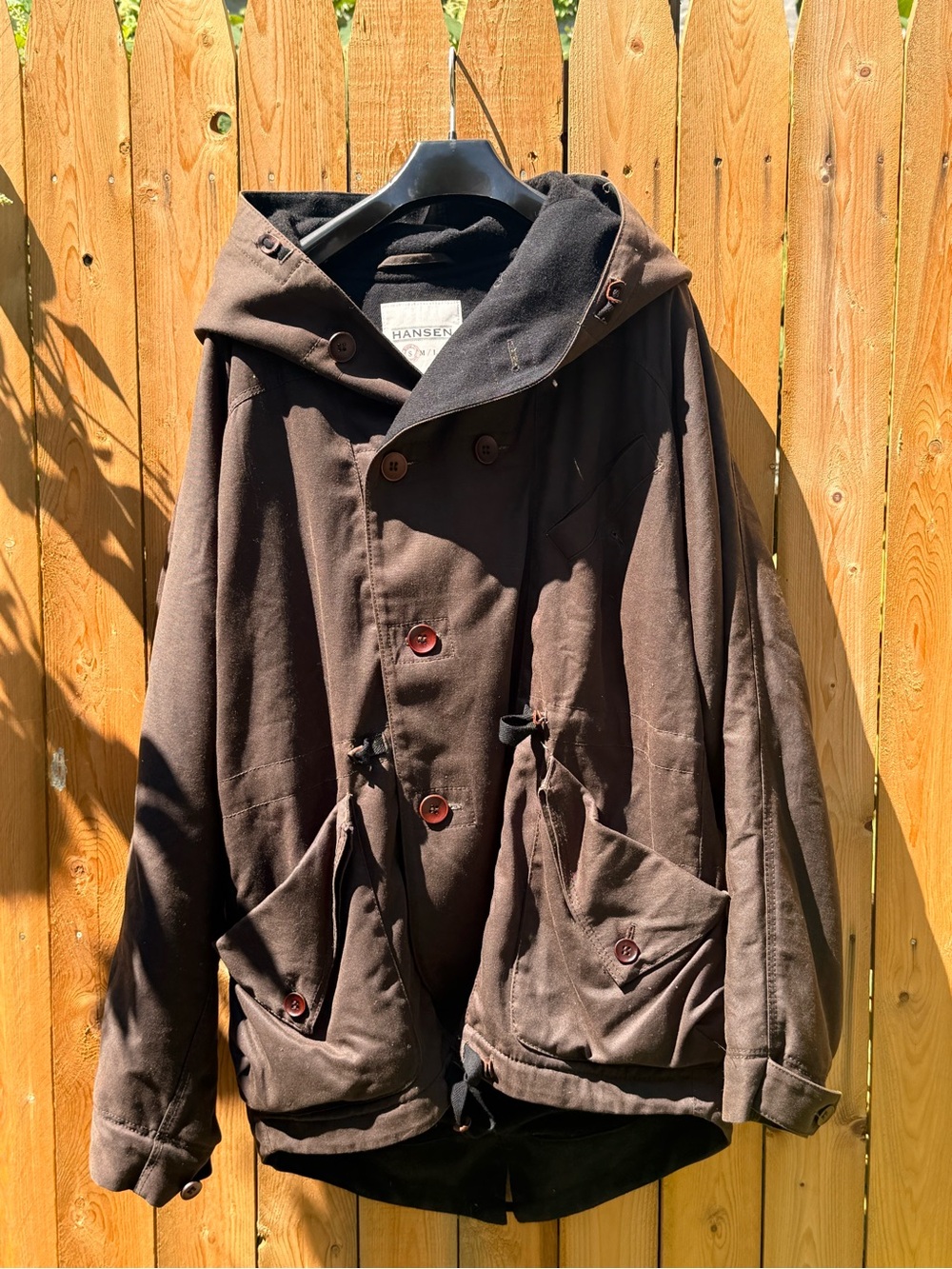 HANSEN Garments STORM Hooded Waxed Cotton Parka
